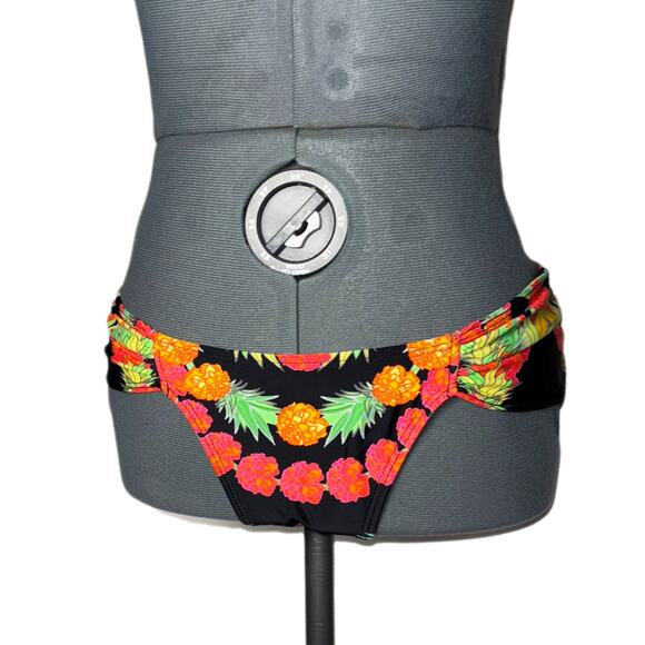 Mara Hoffman bikini bottoms women's size medium in tropical garland black multi - Picture 1 of 16